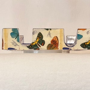 Butterfly Print Canasta Tray
