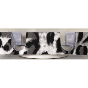 Black Leopard with Studs Canasta Tray