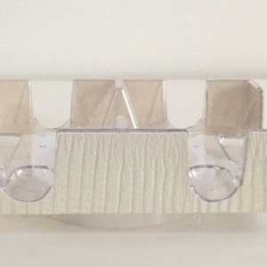 White Snakeskin Canasta Tray