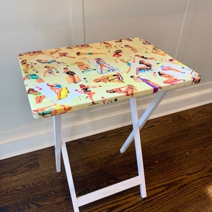 Foldable Snack Table - Vintage Inspired