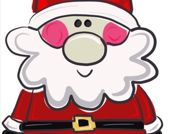 TEMPLATE: Santa Door Hanger Download Template - Printable Template