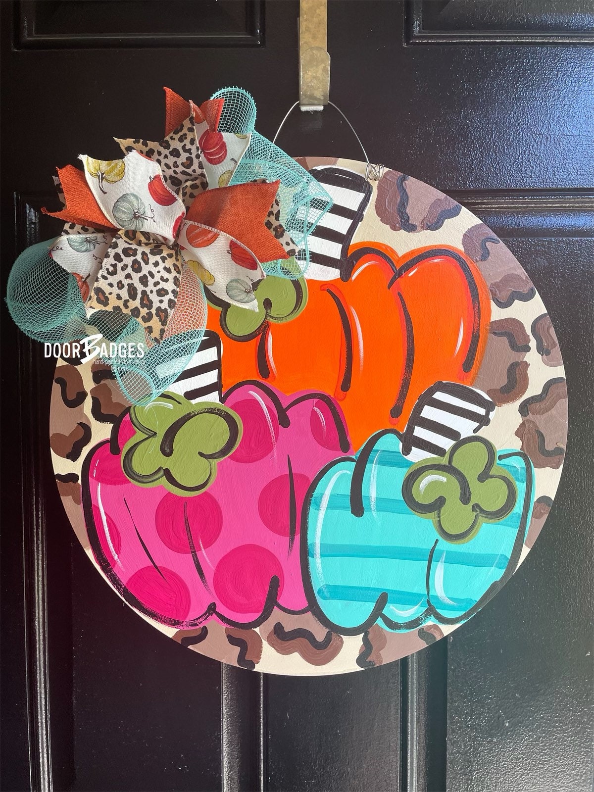 Pumpkin Trio Door Hanger main image 1