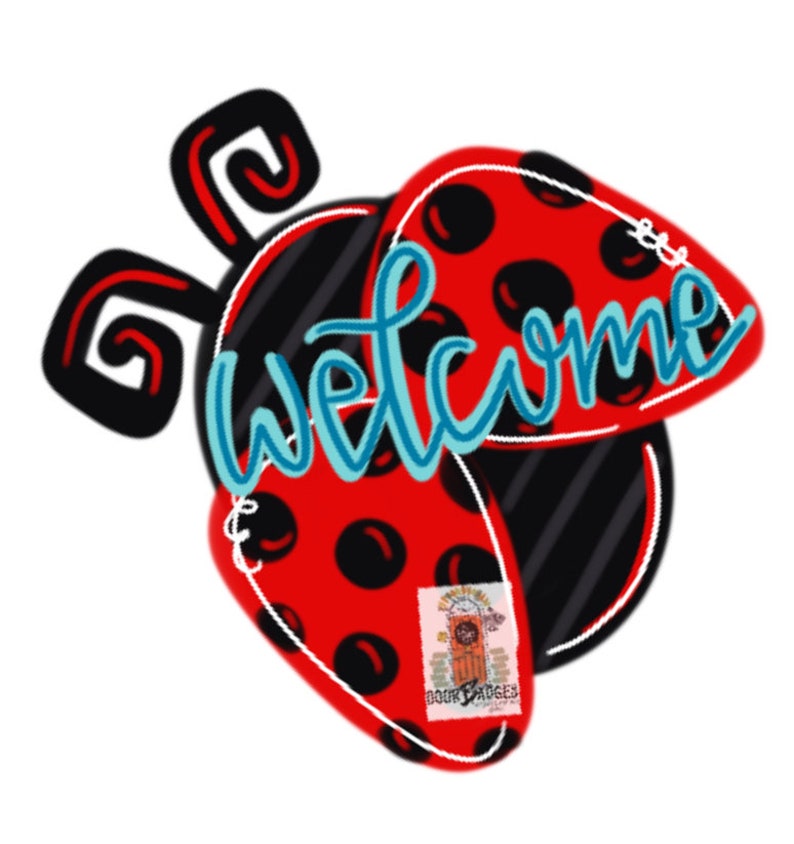 TEMPLATE: Ladybug Door Hanger Download Template Printable - Etsy
