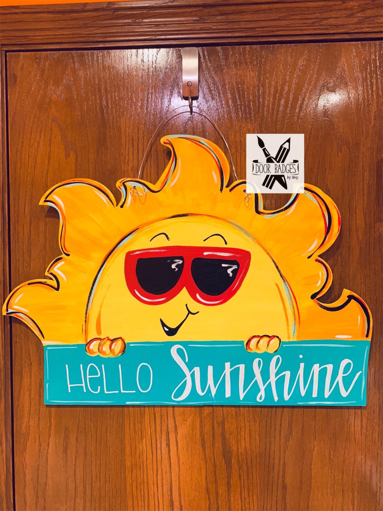 Summer Sunshine Door Hanger, Hello Sunshine Sunglasses, Teacher Gift ...