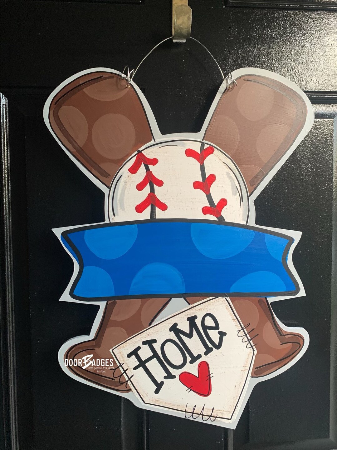 Baseball Door Hanger Home Door Hanger Sports Door Hanger Etsy
