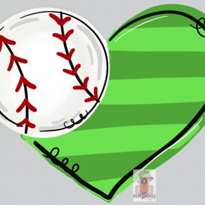 SZABLON: Zawieszka na drzwi w kształcie serca baseballowego Pobierz szablon - Szablon do wydruku
