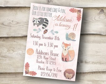 PRINT AT HOME Birthday Party Invitations A7customized | Etsy