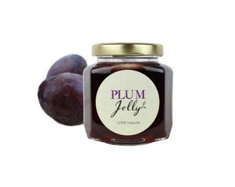 Gourmet Italian Plum Jelly // All Natural // New Hampshire Home Grown // 6 oz