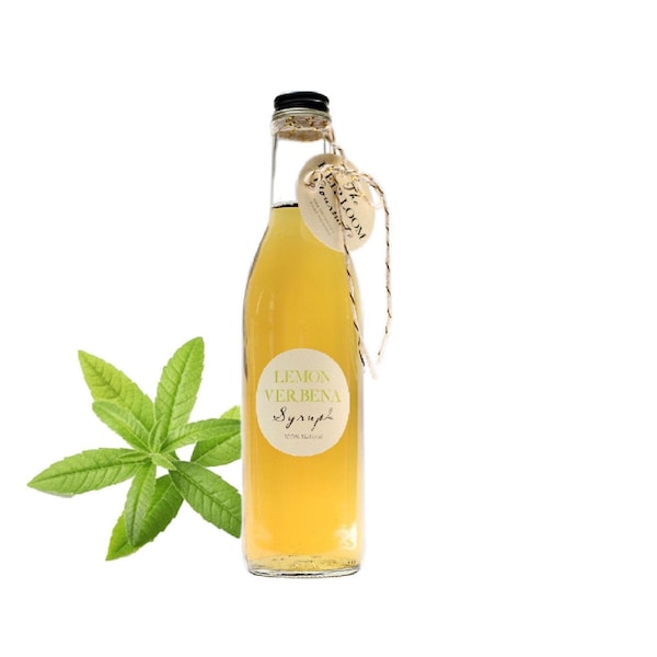 Gourmet Lemon Verbena Simple Syrup // All Natural // New Hampshire Home Grown // 12 oz // Soda Syrup