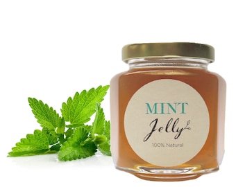 Gourmet Mint Jelly // All Natural //  New Hampshire Home Grown // 6 oz