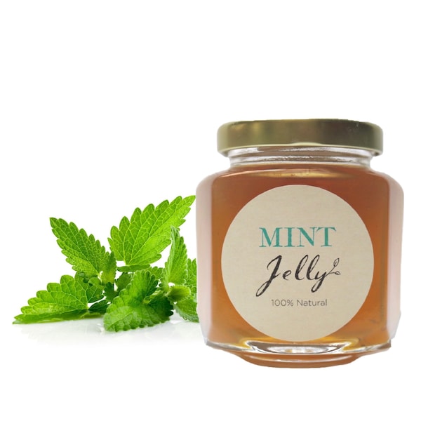 Gourmet Mint Jelly // All Natural //  New Hampshire Home Grown // 6 oz