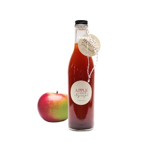 Gourmet Apple Cider Simple Syrup // All Natural // New Hampshire Home Grown // 12 oz //  Soda and Cocktail Syrup