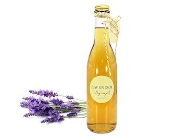Gourmet Lavender Simple Syrup // All Natural // New Hampshire Grown // 12 oz // Soda Syrup
