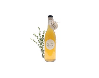 Gourmet Thyme Simple Syrup // All Natural // New Hampshire Home Grown // 12 oz // Soda Syrup