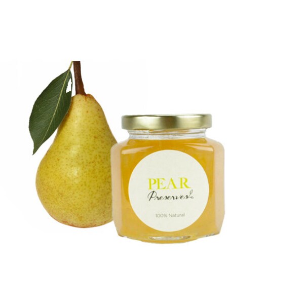 Gourmet Pear Preserves / Jam // All Natural // New Hampshire Home Grown // 6 oz