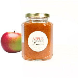 Heirloom Macintosh Cinnamon Applesauce // All Natural // New Hampshire Home Grown // 12oz image 1