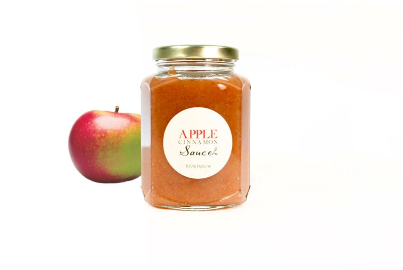 Heirloom Macintosh Cinnamon Applesauce // All Natural // New Hampshire Home Grown // 12oz image 1