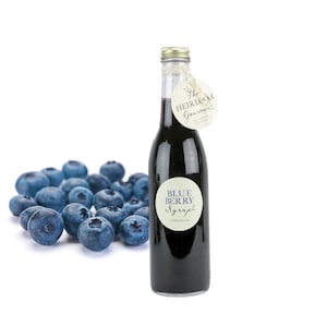 Gourmet Blueberry Simple Syrup // All Natural // New Hampshire Home Grown // 12 oz // Soda Syrup