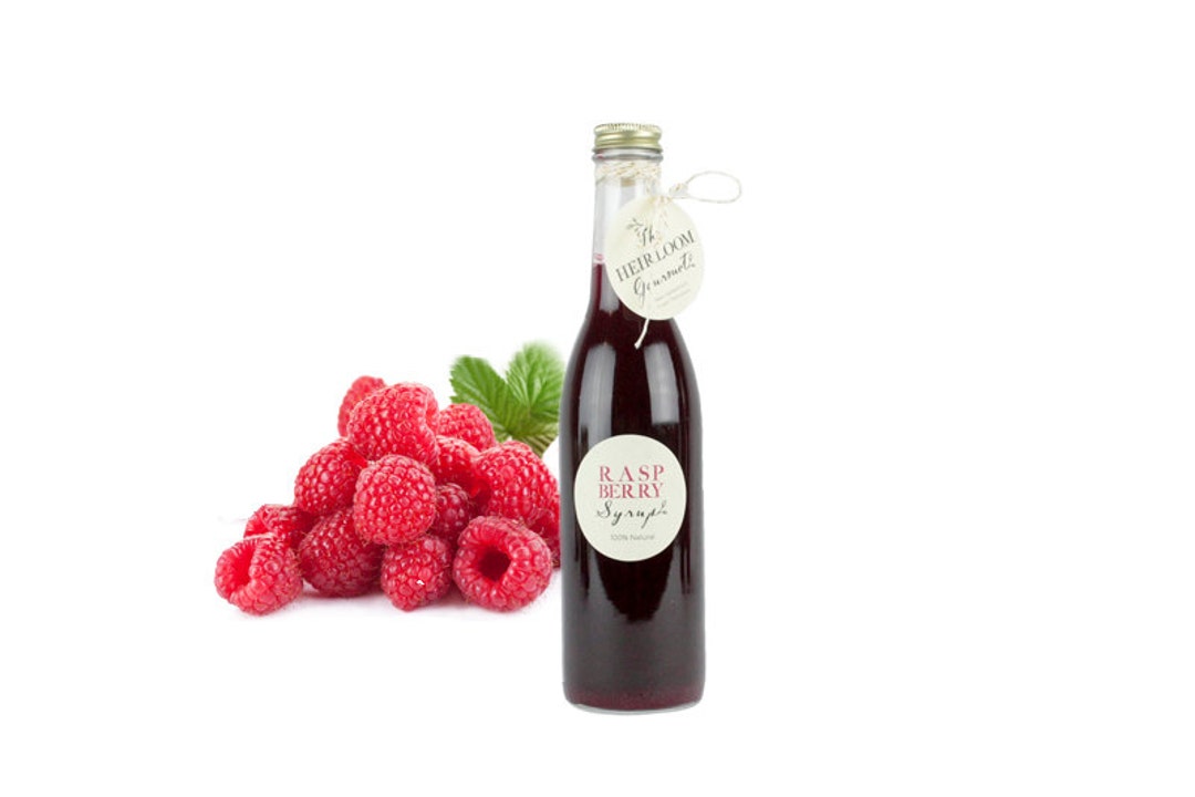Gourmet Raspberry Simple Syrup // All Natural // New Hampshire Home