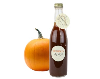 Gourmet Pumpkin Spice Simple Syrup // All Natural // New Hampshire Home Grown // 12 oz // Soda Syrup // Cocktail Syrup