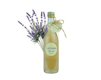 Gourmet Lavender Simple Syrup // All Natural // New Hampshire Grown // 12 oz // Soda Syrup