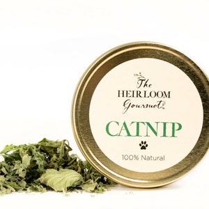 Gourmet Catnip // All Natural // New Hampshire Home Grown // 3 x 1 Inch Tin