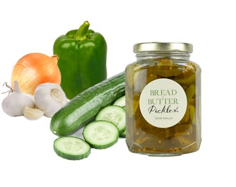 Gourmet Bread and Butter Pickles // All Natural // New Hampshire Home Grown // 12oz
