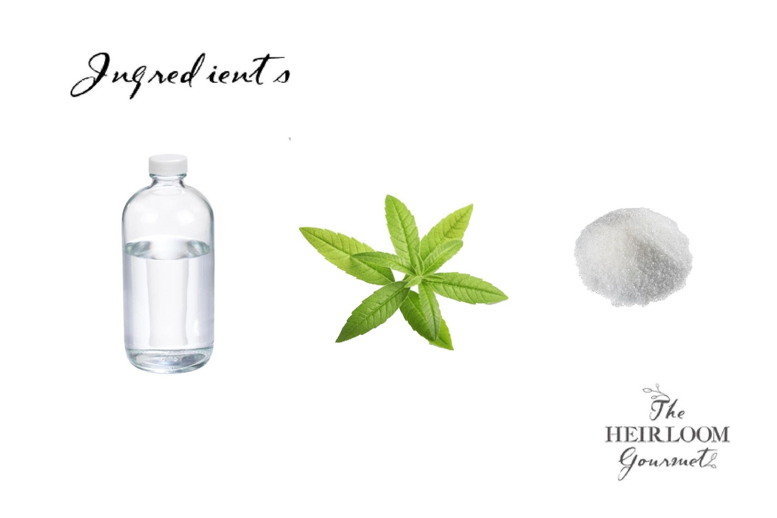 Gourmet Lemon Verbena Simple Syrup // All Natural // New Etsy