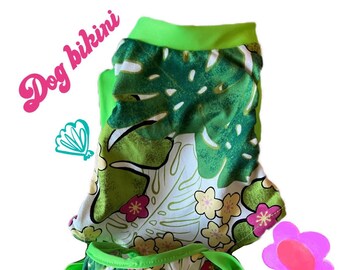 Dog bathing suit/ Summer dog clothes/Two piece Bathing suit for dogs/ Retro swimsuits/ Lycra bathing suit for dogs