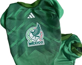 Camisetas para perro de Futbol Mexicano/ Camisetas para perro del mundial/ Camiseta del equipo Mexicano para perrito