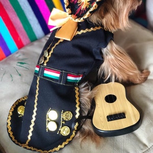 Mariachi Dog Costume/ Mariachi Outfit for dogs/ Mexican dog costume/ Mariachi dog girl outfit/ Mexican dog outfit/ Cinco de Mayo dog costume