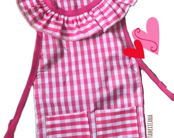 Dog Apron/ Mexican style dog apron/ Pink dog aprons