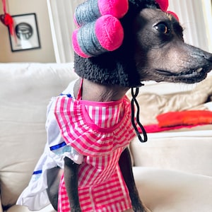 Pink dog apron/ Dog apron/ Mexican dog apron