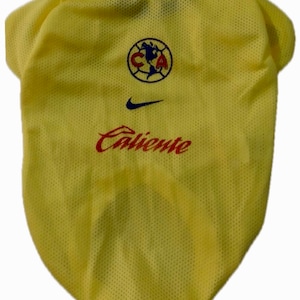 アメリカ代表犬用サッカーTシャツ／クラブアメリカサッカー犬用シャツ／サッカー犬用ジャージ／アメリカ犬用ジャージ