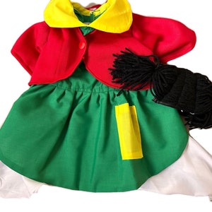 La Chilindrina Dog Costume/ Mexican dog costume/ La Chilindrina/ Mexican Television dog costume