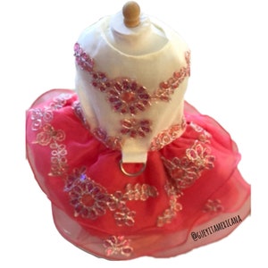 Quinceañera dog dress/ Pink dog dress/ Sweet Sixteen dog dress/ Party dress for dogs