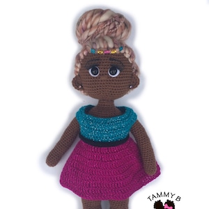 Crochet Doll Pattern - 18 inch crochet doll pattern - Amigurumi doll pattern - Leilani doll pattern - PDF Crochet doll pattern