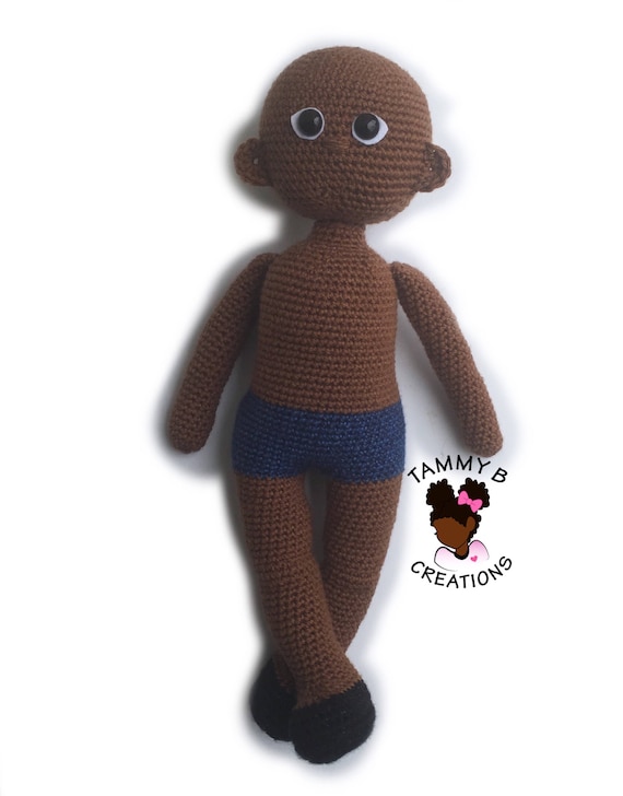 crochet black doll pattern
