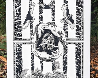 V U L T U R I S (Giclée Print/partially damaged)