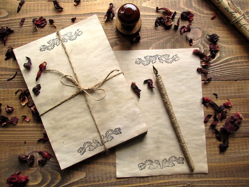 20 sheets aged paper handmade paper antique leaflets Etsy