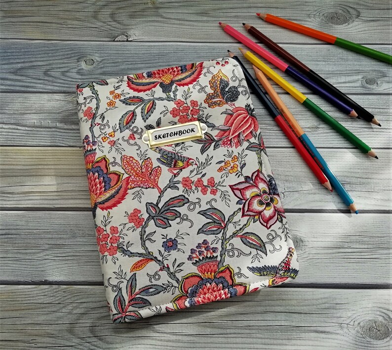 Notebook for Sketches Sketchbooks Notebook Handmade Fabric Etsy