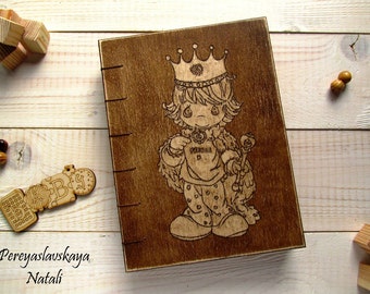 Baby Shower Guest Book, Gift for New Parents, Baby Memory Book, Baby guest book in wooden cover