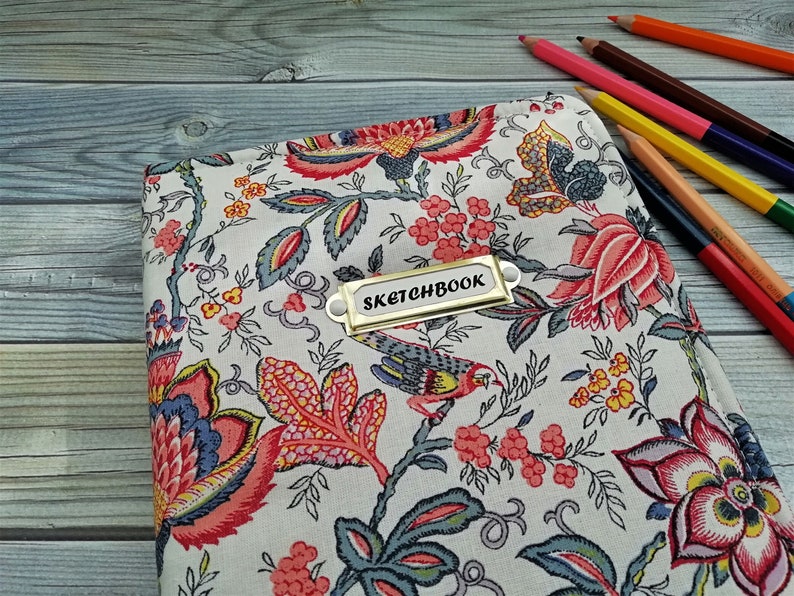 Notebook for Sketches Sketchbooks Notebook Handmade Fabric Etsy