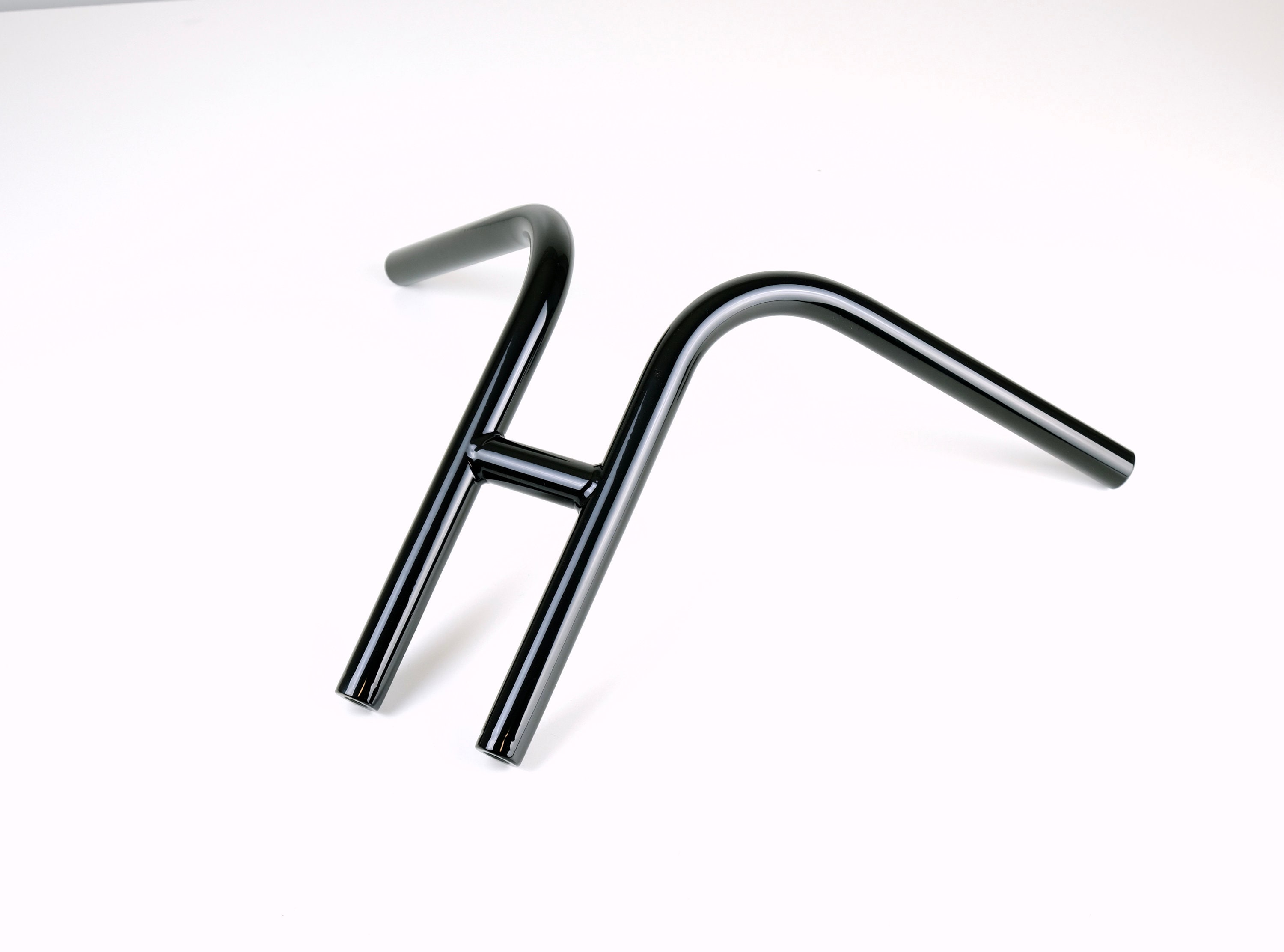 一インチライザーレスハンドル、ラビットハンドル？チョッパー、ショベル、パン、エボ、ハーレーダビットソン 1インチ ハンドルバー ライザー エクステンション - LA Choppers