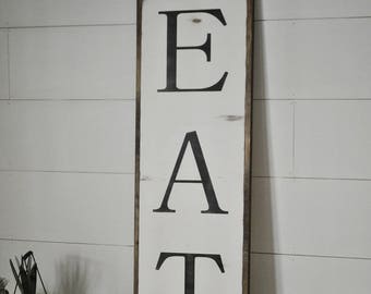 Rustic Eat Sign - Etsy