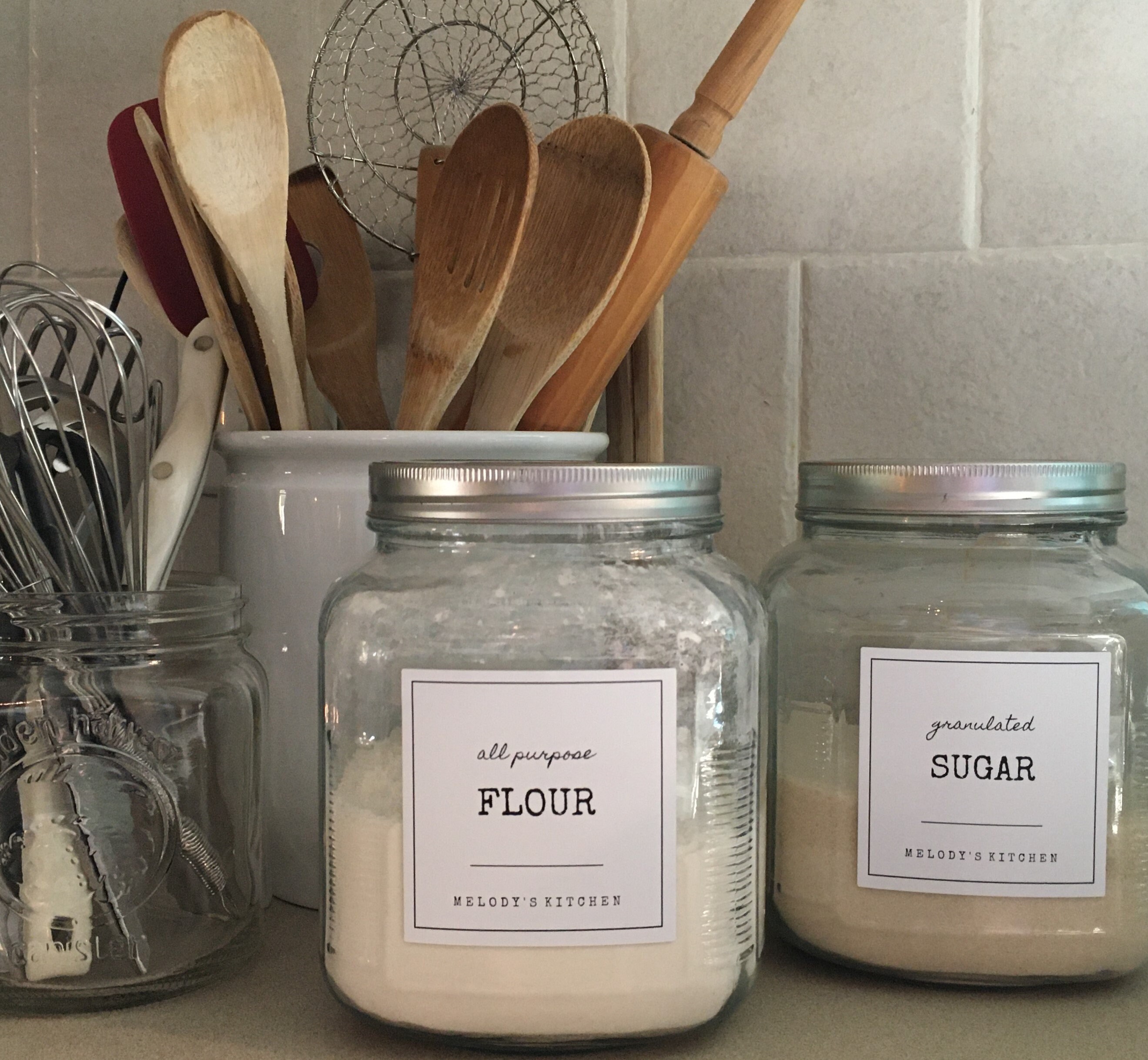 FARMHOUSE PANTRY LABELS Set of 24 Farmhouse Style Labels Etsy