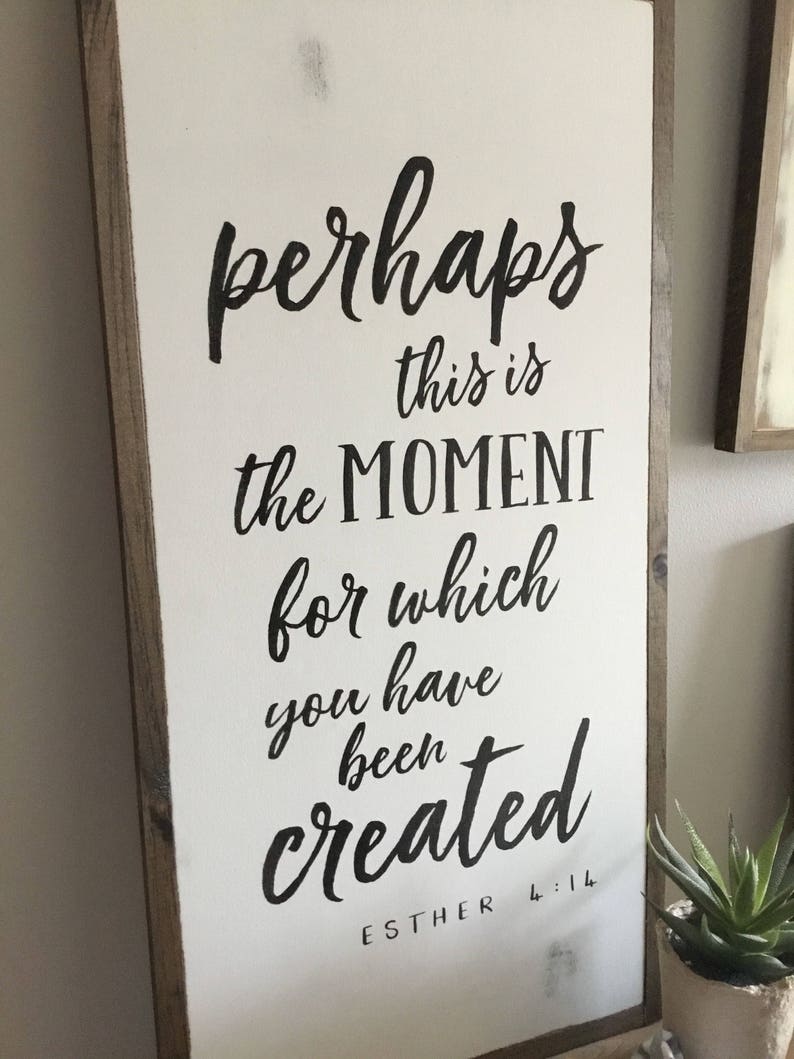 Perhaps this is the MOMENT sign 1'X2' wall decor Etsy
