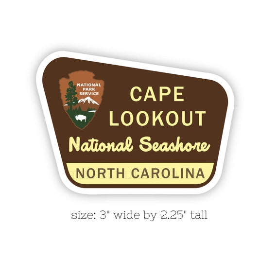 CAPE LOOKOUT National Seashore sticker | laptop decal, water bottle thermos sticker, tumbler sticker, hydro flask sticker, North Carolina