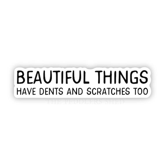 BEAUTIFUL THINGS vinyl sticker | water resistant, water bottle sticker, thermos sticker, laptop sticker, helmet sticker, journaling, kindle