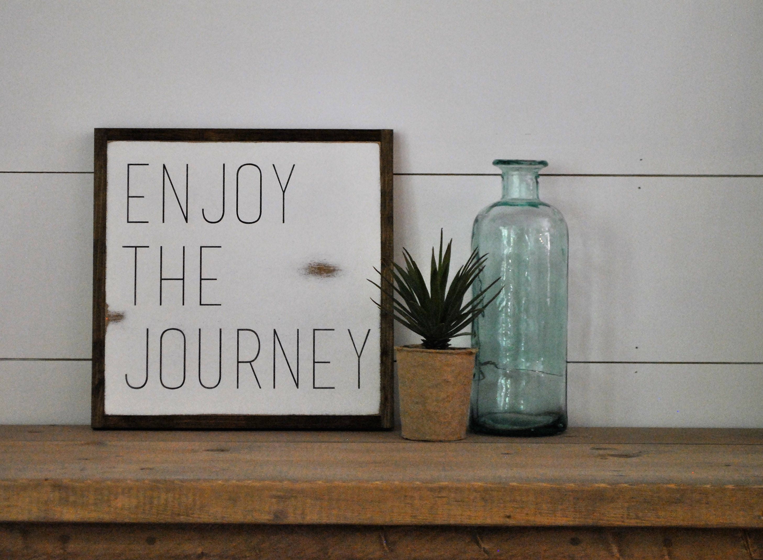 enjoy the journey picture frame